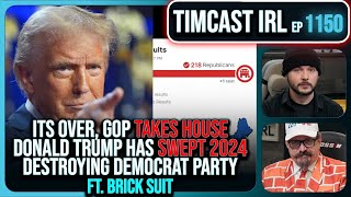 GOP WINS HOUSE Decision Desk CALLS IT Trump SWEPT 2024 NUKING Democrats wBrick Suit  Timcast IRL [upl. by Osswald]