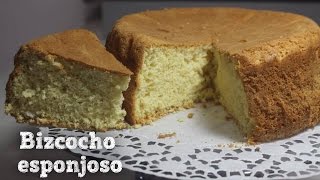 Bizcocho ESPONJOSO de Pan esponja  sponge cake  para pastel 3 leches [upl. by Salome]