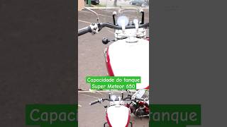 Capacidade do Tanque Super Meteoro 650 royalenfield supermeteor650 cfox83 [upl. by Nairadas]