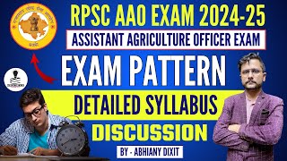 RPSC AAO Syllabus 2024  RPSC Assistant Agriculture Officer Exam Pattern amp Syllabus 2024  RPSC AAO [upl. by Llennhoj574]