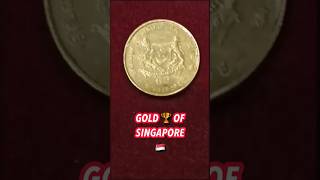 27 Yrs Old 🤏 Golden Leaf Antique Ultra Scare 5 Cent Coin Of 1997 Of Singapore🇸🇬 Coin Currency [upl. by Trebloc]