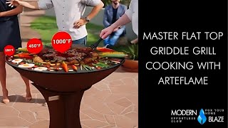 Master Flat Top Griddle Grill Cooking with Arteflame [upl. by Baerman]