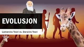 Evolusjon Lamarcks Teori vs Darwins Teori 🦒🧬🦒 [upl. by Arlette]