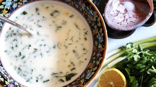 Armenian Yogurt Soup Spas Recipe  Սպաս  Heghineh Cooking Show [upl. by Siward525]