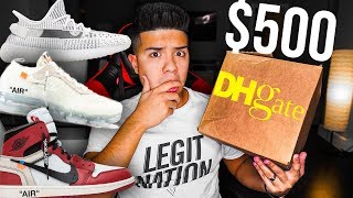 500 DHGATE SNEAKER CHALLENGE [upl. by Iba]