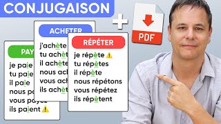 Conjugaison Française Présent de lindicatif Verbes du 1er Groupe Exercice  PDF [upl. by Khan]