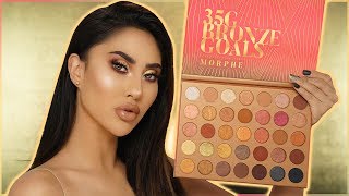 MORPHE 35G BRONZE GOALS PALETTE REVIEWTutorial amp Swatches  BrittanyBearMakeup [upl. by Enak369]