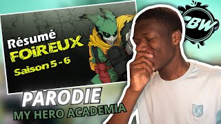 Je REACT au Résumé Foireux de My Hero Academia  Saison 56 PARODIE [upl. by Rabbi186]