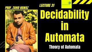 Decidability in Automata Urdu  Hindi  Lecture 31 [upl. by Azarcon26]