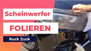 Auto Scheinwerfer Schutzfolie für Rückleuchten und Scheinwerfer Folierung Video Verklebe Anleitung ✨ [upl. by Leanna]