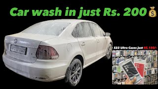 Casual Vlog of Washing our VW Vento Refueling  Buying Case for Samsung S23 Ultra [upl. by Asena399]