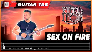 【KINGS OF LEON】 Sex On Fire  cover Dotti Brothers  LESSON  GUITAR TAB [upl. by Amasa642]