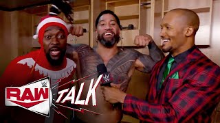 Jey Uso recommends Kofi Kingston lay off the candy canes WWE Raw Talk Dec 18 2023 [upl. by Modnar]