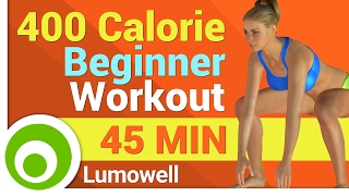 400 Calorie Workout for Beginners [upl. by Nort]