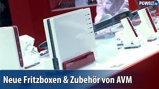 Neue Fritzboxen amp Zubehör von AVM auf der CeBIT 2014  deutsch  german [upl. by Llemij]