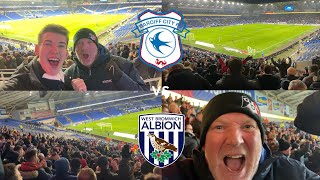 CARDIFF CITY VS WBA VLOG SARMIENTO BULLET SENDS ALBION TO THIRD PLACE IN THE LEAGUE [upl. by Glinys745]