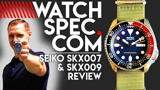 SEIKO SKX007 amp SKX009  BEST DIVE WATCH VALUE EVER [upl. by Aksehcnarf458]