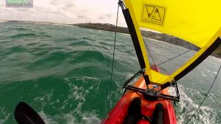 Go Kayak Sails Kayak Sailing in Carbis Bay Near St Ives Cornwall [upl. by Malia]