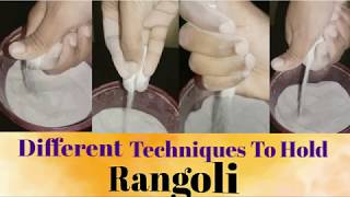 Rangoli holding techniques  How to hold rangoli  Beginners guide to hold rangoli stepbystep [upl. by Koetke492]