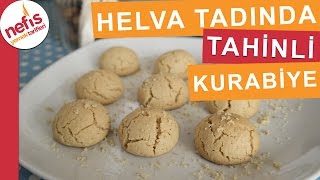 Helva Tadında Tahinli Kurabiye  Kurabiye Tarifi  Nefis Yemek Tarifleri [upl. by Ottie]