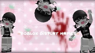 Roblox display names🫶🏻 [upl. by Ahgiel]