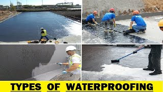 Types of Waterproofing [upl. by Crandall327]