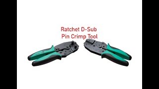 Ratcheting DSub Pin Crimp Tool P93100022 [upl. by Trojan]