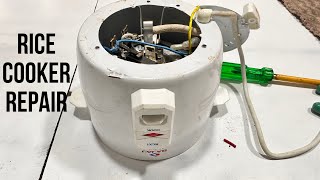 How to repair electric cooker  rice cooker kese thik kre [upl. by Maite]