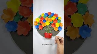 Beautiful paper wall hanging make idea paper flower craft 🌼💐 ytshorts dailycraftidea shorts [upl. by Chemosh33]