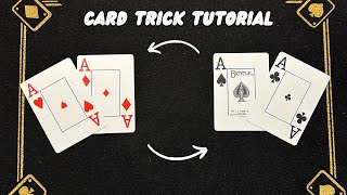 THE 4 ACES  AWESOME CARD TRICK TUTORIAL [upl. by Hawkie]