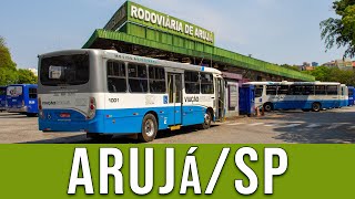 Terminal Rodoviário e Urbano de ArujáSP  Movimentação de Ônibus 228 [upl. by Ellary]