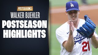 Walker Buehler Postseason Highlights Dodgers young ace dominates throughout playoffs [upl. by Macleod]