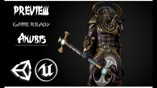 PREVIEW GAME READY 3D Character Anubis [upl. by Balbur218]