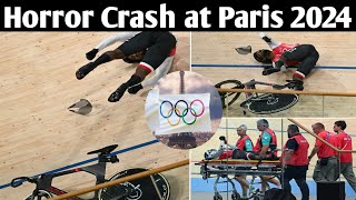 HORROR CRASH Olympic Cycling SUSPENDED  Kwesi Browne Stretchered Off  Truth Quest [upl. by Kristie34]