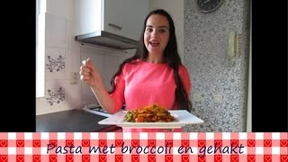 Pasta met broccoli en gehakt  Recept  Koken met Marielle [upl. by Kevan]