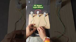 DC Motor LED Light Effect dcmotor experiment tech shortsfeed [upl. by Kristy839]