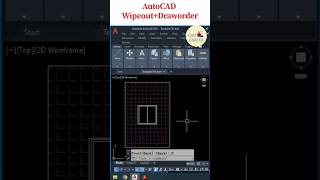 AutoCAD  WipeoutDraworder  autocadtips autocad2d autocadtutorial cadcareer autocad [upl. by Williamson]