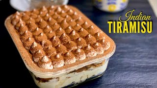 Tiramisu Recipe  How to Make Tiramisu Indian Way  Indian Vegetarian Eggless Tiramisu Recipe [upl. by Sergei540]