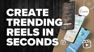 Create Trending Instagram Reels using Canva A Simple Guide [upl. by Eenert114]