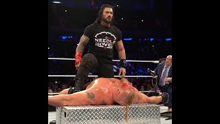 Roman Reigns  vicious Attack to Brock Lesnar  Madison Square Garden March 5th 2022 [upl. by Etsyrk]