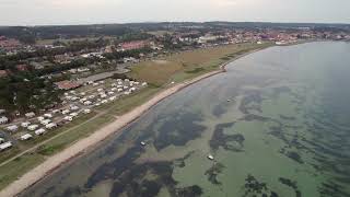 Ebeltoft Strand Camping Fra Luften [upl. by Ainatit306]