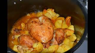 Poulet rôti pommes de terre cookeo et extra crisp [upl. by Elleraj941]