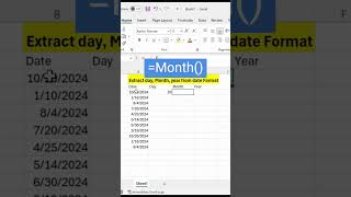 Extra Day Month Years from Date format excel excelformula microsoftexcel letsdatify [upl. by Annatnom769]