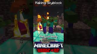 I Made Skyblock in Minecraft Hardcore 12 [upl. by Jollenta]