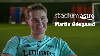 Martin Odegaard shares his experience playing for Arsenal  Mikel Arteta amp Erling Haaland future [upl. by Thorlay]