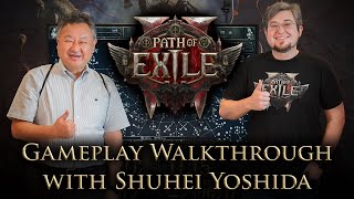 Path of Exile 2 Gameplay Walkthrough with Sony Interactive Entertainments Shuhei Yoshida 吉田 修平 [upl. by Nimajeb920]