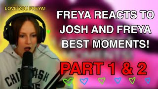 FREYA REACTS TO HER AND JOSH’S BEST MOMENTS  ZerkaaHD and Freya Nightingale [upl. by Latsirc242]