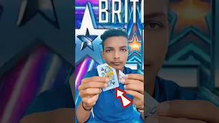 Impossible Britains Got Talent Card Cut😱 Magic  americasgottalent agt magic shorts ytshorts [upl. by Eneluj]