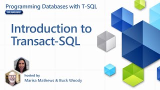 Introduction to TransactSQL 2 of 7  Programming Databases with TSQL for Beginners [upl. by Digdirb363]