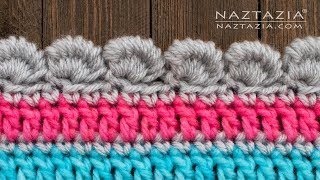 HOW to CROCHET BULLION STITCH BORDER  Stitchorama by Naztazia [upl. by Ydnys624]